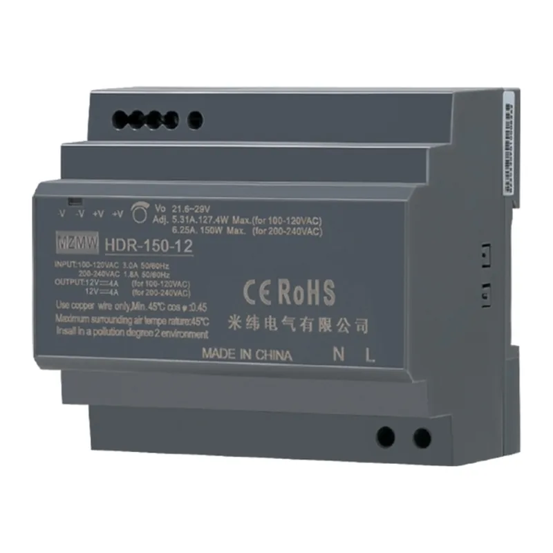 HDR-150 150W DIN Rail Switching Power Supply